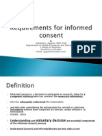 Requirements For Informed Consent