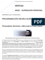 Programación Neuro-Quántica - Cambia Los Programas y Cambias Tu Vida