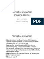 Forma&Ve Evalua&On of Ejump Courses: Mart Laanpere Tallinn University