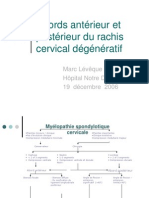 Abords Antérieur Et Postérieur Du Rachis Cervical Dégénératif