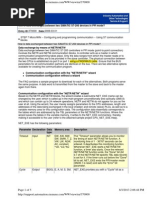 Data Exchanged Between Two SIMATIC S7-200 Devices in PPI Mode