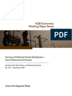 Surveys of Informal Sector Enterprise - Some Measurement Issues