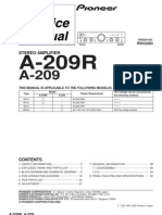 Pioneer A209 A209r-Au Service Manual