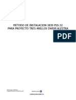 Metodo de Instalacion 1830 Pss-32 para Proyecto Tres Anillos DWDM Alestra