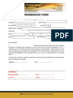 SSFF Membership Form