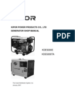 Kipor KDE5000E 5000TA Service Manual