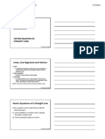 Vector Analysis - Lecture Notes 02 - Vector Equation of Straight Lines