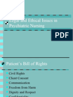 Legal and Ethical Issues in Psychiatric Nursing