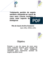 Tratamento Aeróbio de Esgoto Sanitário Utilizando-Se Casca de Coco Seco Como Meio Suporte de Filtros Biológicos