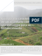 Cuadernillo Nº2 Guía para La Caracterización de Un Acueducto Comunitario: Una Estrategia para Su Fortalecimiento