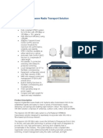 SDH Digital Microwave Radio Transport Solution