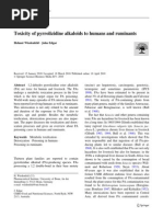 Toxicity of PA Humans Ruminants