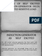 Analysis of Self Excited Induction Generator Delta Connected Resistive Load