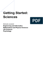 Getting Started: Sciences