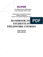 Hunter College Sedf Fieldwork Handbook-Fall2013