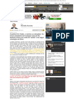 O Petista Emir Sader, o Racismo e A Estupidez. Ou - Futuro Presidente Da Fundação Casa de Rui Barbosa Chama Sua Chefe de "Autista" e Diz Seguir Orientação de Dilma - Reinaldo Azevedo - Blog