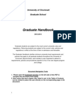 Graduate Handbook: University of Cincinnati Graduate School