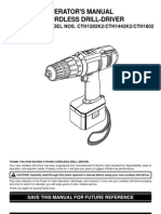 Operator'S Manual Cordless Drill-Driver: MODEL NOS. CTH1202K2/CTH1442K2/CTH1802