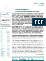 Increased Risk Appetite: Morning Report