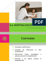 La Hospitalización Infantil