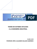 Teoría de Sistemas Aplicada A La Ingeniería Industrial