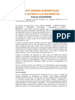 ALEIXANDRE DOLORES 7 Verbos Elementales de Acceso A La Eucaristía