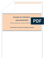 MoCoAUDITSOFT - Présentation D'un Exemple de Réalisation