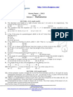 Guess Paper - 2012 Class - IX Subject - : Mathematics