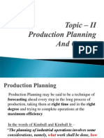 Production Planning & Control