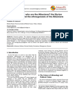 Vladislav B. Sotirovic's Article On Who Are The Albanians?, History Research, September 30, 2013