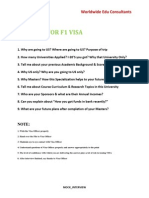 9-Points To F1 VISA