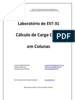 Cálculo de Carga Critica em Colunas