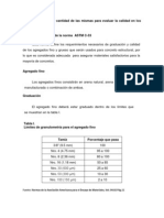 Toma de Muestras y Cantidad de Las Mismas para Evaluar La Calidad en Los Agregados