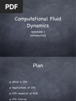 Computational Fluid Dynamics: Seminar I (Introduction)