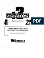 13º SIMPATCON - Sabbatini - Tecnologia de Execução de Revestimentos de Argamassas PDF