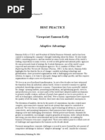 Best Practice: Viewpoint: Eamonn Kelly Adaptive Advantage