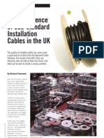 The Prevalence of Sub-Standard Installation Cables in The UK