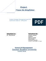 Strategic Management-Final Project On Kingfisher Airlines