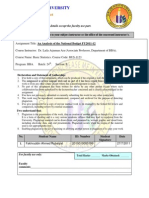 Southeast University: Assignment Cover Sheet