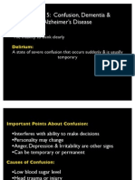 Chapter 5: Confusion, Dementia & Alzheimer's Disease