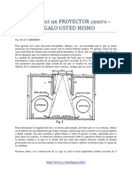 Como Hacer Un PROYECTOR Casero - HAGALO USTED MISMO