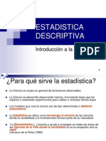 1 ESTADISTICA DESCRIPTIVA (Introduccion)