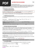 Site TS-P 06 Les Reactions Nucleaires