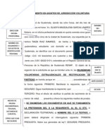 Acta de Requerimiento en Asuntos de Jurisdicción Voluntaria