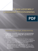 8086 Assembly Language Programming I