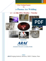 Brochure - Micro Plasma Arc Welding Training Programme 15-16 July 2013