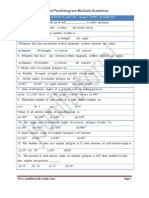 8th MCQ Parallelograms and Quadrilaterals