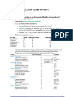 EXAMEN de Project 2010