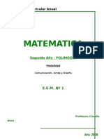 PROGRAMAS Matemática 2008