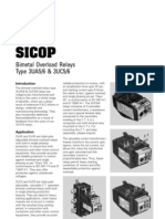 Sicop Bimetal OL Relay Type 3UA5-6 3UC5-6